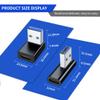 Critin 2 Pack Right Angle USB 3.0 Male to USB-C Female Adapter, 90 Degree Angle USB 3.0 Male to Type C Female Connector for PC, Laptop, Tablet and Phones view 2