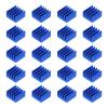 MECCANIXITY 20Pcs 9x9x5mm Heatsink Aluminum Radiator Heat Sink Cooling with Thermal Blue Sticker for Chip CPU, Power Transistor, FET, IC, Power Amplifier,Sapphire view 1