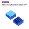 MECCANIXITY 20Pcs 9x9x5mm Heatsink Aluminum Radiator Heat Sink Cooling with Thermal Blue Sticker for Chip CPU, Power Transistor, FET, IC, Power Amplifier,Sapphire view 4