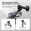 360 Rotation Magnetic Mount, Camera Metal Extension Adjustment Suction Cup Mount for DJI Osmo for Insta360 one Action Camera view 2