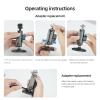 360 Rotation Magnetic Mount, Camera Metal Extension Adjustment Suction Cup Mount for DJI Osmo for Insta360 one Action Camera view 4
