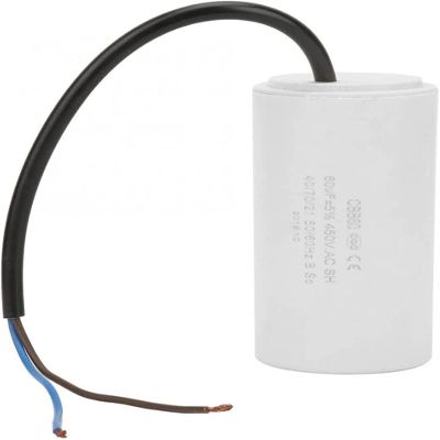 GAJUST Capacitor kit CBB60 Eco-Friendly Electronic Starter Capacitor 450V ESR 0.2 for Household Electric Appliance 20/40/50/60uf Capacity Starting AC Power capacitors (Size : 450V 60uf)