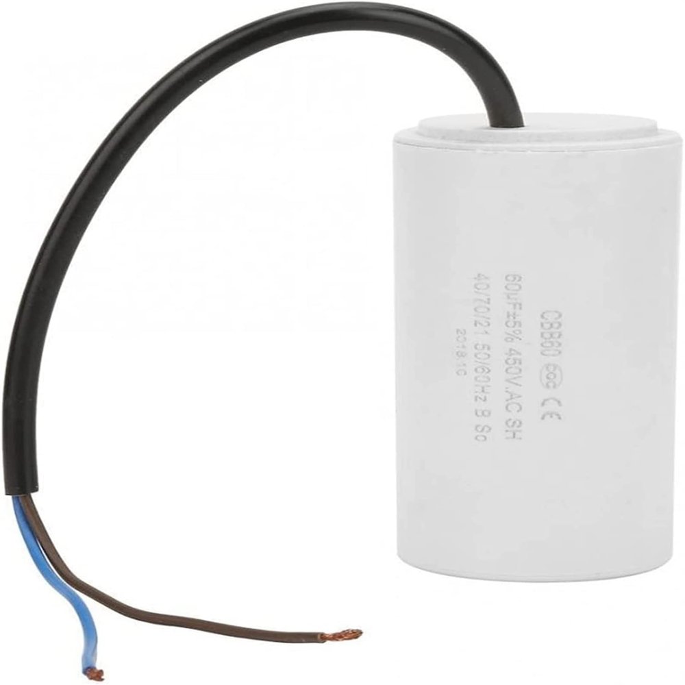 GAJUST Capacitor kit CBB60 Eco-Friendly Electronic Starter Capacitor 450V ESR 0.2 for Household Electric Appliance 20/40/50/60uf Capacity Starting AC Power capacitors (Size : 450V 60uf)