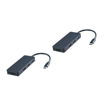 Gatuida 2pcs Single USB Hub with Ports Compact Type- for Travel Compatible with Windows Lightweight Design for Laptops and Xps for Data Transfer and Charging