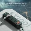 Outdoor Power Strip Weatherproof, 50 FT Extension Cord, Diivoo Waterproof Surge Protector with 4 Outlets, 1250W Shockproof Overload Protection, Flat Plug, Wall Mountable for Patio Christmas Lights view 4