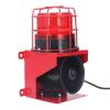 115db Sound Industrial Audible Visual Alarm with IP65 LED Strobe, Wall Mounting Emergency Strobe Sound Light Alarm for Mines, Quarries, Construction Sites (US Plug 110V) view 2