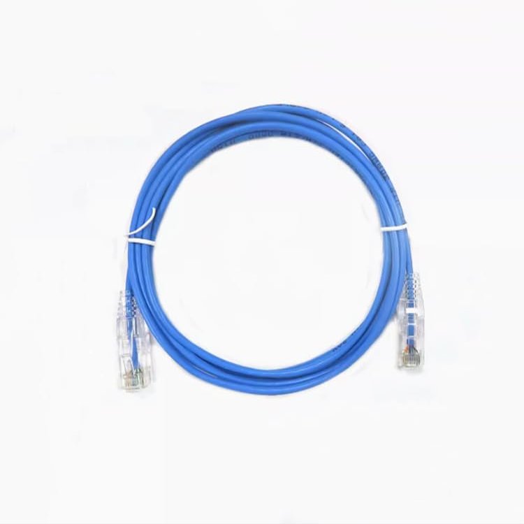 Category 6 Gigabit Extremely Fine Patch Cable Gigabit Network Cable Category 6 Extremely Fine Network Patch Cable High Speed Computer Broadband Connection Cable Blue 1.5m