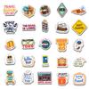Pack 50 Pcs World Travel Stickers for Water Bottles Waterproof Laptop Luggage Helmet Computer Scrapbooking Teens Adults Girls Boys Funny Aesthetic Sticker Packs Small Vinyl Decals view 2
