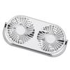 Gatuida Mini Fan Night Light Double Heads Rechargeable Desk Fan Usb Led Light for Home Office view 1