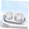 Gatuida Mini Fan Night Light Double Heads Rechargeable Desk Fan Usb Led Light for Home Office view 4