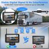 Wireless Backup Camera for Car6 LED 5'' AHD 1080P Back up Camera for Cars with Monitor Waterproof License Plate Reverse Camera for Truck Trailer RV Pickup DIY Guide Lines view 2