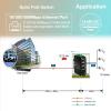 Zhpuostd 3 Ports PoE Ethernet Switch Mini Industrial Gigabit 10/100/1000T RJ45 and 100/1000X SFP Ethernet Switch Solar Power DC 9-57V to 48V, IEEE802.3af/at PoE 30W Up to 90W (No Power Supply or Cord) view 3