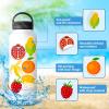 100 Pieces Vegetable and Fruit Stickers Cartoon Food Stickers Laptop Skateboards Guitar Water Bottle Scrapbooking Waterproof Vinyl Stickers view 4