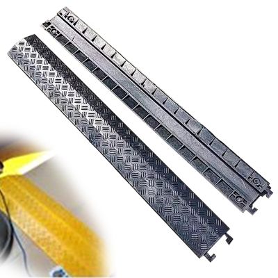 Drop Over Floor Cord Cover, Cable Protector, Floor Cord Cover Cord Protector, 1 Channel Cable or Wire Protector for Indoor and Outdoor Use (Color : Black)