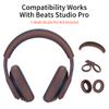 3 in 1 Silicone Case for Beats Studio Pro, Anti-Scratch Ear Pad Case Cover Shell Headband Accessories Soft Silicone Skin Protector for Beats Studio Pro (Brown) view 2