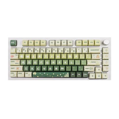 133 Keys PBT Keycaps XDA Profile DyeSub Personalized Light Green Keycap ForMX Switches Mechanical Keyboard XDA Keycaps Keycap Computer Accessories Keyboard And Mouse Accessories Plastic Keycaps Brown