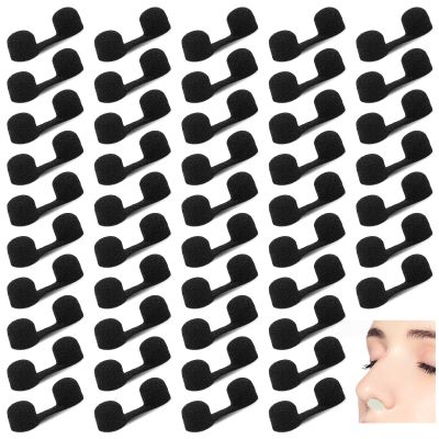 100 Pieces Disposable Nose Filters Nose Plug Filter for Spray Tanning Softness Sponge Nose Filter for Sunless Outdoor Nose Protection(Black)