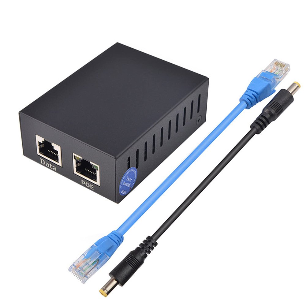 Acinkeety 10/100/1000Mbps 12V/5A POE Injector Power Splitter for Camera POE Adapter Module Accessories IEEE802.3af/at/bt Poe Splitter 12v