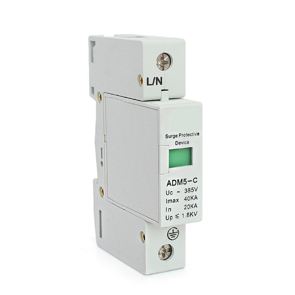 1P 40KA 110V 220V 380V AC Din Rail SPD Anti-Lightning Voltage Surge Protector Device
