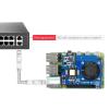 Acinkeety PoE HAT for RaspberryPi 4/3B+ with Cooling Fan Rack-Mounted 802.3af Power Over Ethernet Expansion Board Replacement Power Over Ethernet view 2