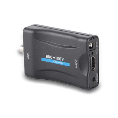 flexman BNC to HDMI Converter, Display HD 1080P/720P Video Adapter, Omposite BNC and Audio Input to HDMI Output Adapter, Coaxial Composite Analog Video Audio