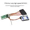 Acinkeety for RaspberryPi CM4 Expansion Board PCIe to PCIE to Four-Way SATA3.0 Card 6Gbps High-Speed Adapter Card Expansion Board view 2