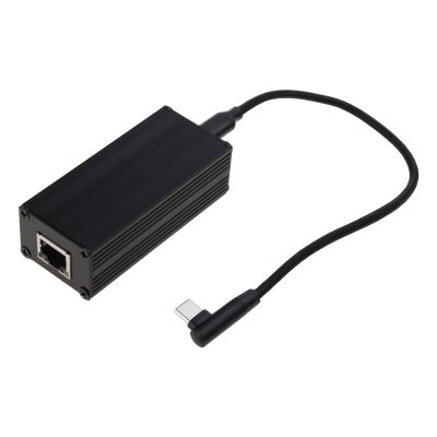 Acinkeety PoE to Type-C Converter 48V PoE to UsbC Ethernet Adapter Card 10/100Mbps PD3.0 Charging 1500V High-Voltage Isolation POE Card DC5V/9A Out UsbC with Ethernet 10/100Mbps Broadband and