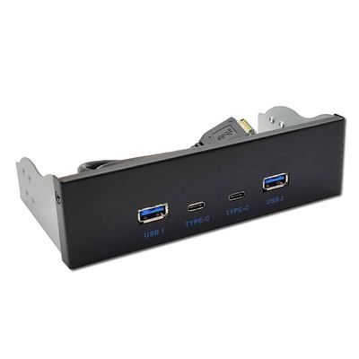 Acinkeety USB3.2 Front Panel Hub Two External Usb3.0 Port Sturdy Construction Compatible for Windows10/8/7 System 80cm Cable Expansion Board