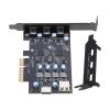 Acinkeety 3 Ports PCI-E to USB 3.2 Type-C Adapter Car with 3 Type-C Expansion PCI-Express X16 for Windows7/8/10/11 Linux- USB3.2 PCIE 4X Expansion Card 20Gbps with 3X Type-C Converter PCIE Adapter view 4