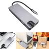 Acinkeety USB C Splitter VGA USB 3.0 100/1000Mbps SDTF Adapter for Laptop Computer Notebook Aluminum Extender USB C Splitter Cable 8 in 1 view 2