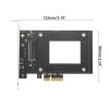 Acinkeety U.2 to PCIe Adapter PCI Express X16 to U.2 SFF-8639 NVMe SSD Expansion Card PCIE Hard Drive Adapter PCI E to U.2 view 2