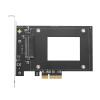 Acinkeety U.2 to PCIe Adapter PCI Express X16 to U.2 SFF-8639 NVMe SSD Expansion Card PCIE Hard Drive Adapter PCI E to U.2 view 3
