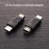 Acinkeety Female FireWire 6-pin 1394 to Male USB2.0 Adapter for Video Cameras Printers Scanners Plug and Use No Driver Needed 6pin USB Male to 1394 Female Converter view 3