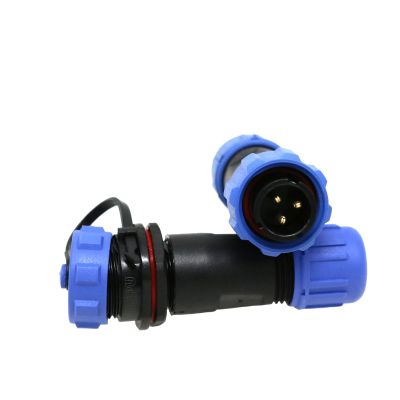 ZBLZGP Weipu SP13 3 Pin 13A Waterproof Connector IP68 Chassis Panel Mount Aviation Circular Inline Male Female Socket Cable for Outdoor Lighting LED