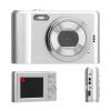 Portable Digital Camera 2.4in, 48MP 1080P 16X Zoom Vlogging Camera, Anti Shaking Selfie Camera for Teens Students Boys Girls Seniors, Silver view 4