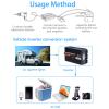 Power Inverters 6000W Pure Sine Wave Power Inverter 12V/24VDC to 110V/220V Converter,Low Frequency Solar Power Inverter for Home Camping RV,24V to 110V view 2