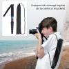 Monopod for SLR Camera, Adjustable Height, 6 Sections Telescopic Monopod, Lightweight and, Suitable for Travel Photography, Mountaineering with Detachable Rubber Foot Pad view 3