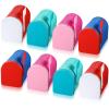 Hicarer 8 Pcs 5'' x 3'' Valentine Tinplate Mailbox Toy Small Decorative Mailbox Mini Tin Postbox DIY Crafts for Valentine Party Favor Greeting Cards Exchange Gifts Classroom Prize Supply view 1