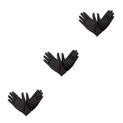IMIKEYA 9pairs Elastic Spandex Gloves for Jewelry Inspection Breathable Performance Gloves Comfortable Etiquette Black for Art Handling and Electronics