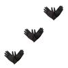 IMIKEYA 9pairs Elastic Spandex Gloves for Jewelry Inspection Breathable Performance Gloves Comfortable Etiquette Black for Art Handling and Electronics view 1