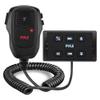 Pyle Wireless BT Audio Controller Kit, Marine Bluetooth Receiver & Adapter with Remote Control, Compact Microphone for Onboard Audio Entertainment, AUX/USB Input, Water-Resistant, 3.81x2.20x1.97 view 1