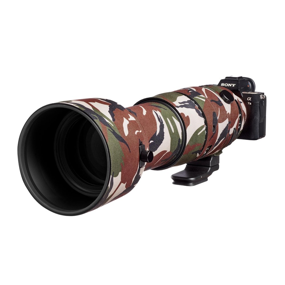 easyCover Lens Protection Camouflage Cover for Sigma 60-600mm F4.5-6.3 DG DN OS (Sony E) Green Camouflage