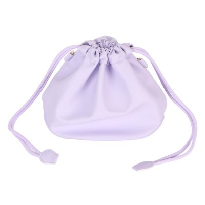Zopsc PU Leather Drawstring Camera Bag, PU Leather Drawstring Pouch Bag for Camera, Cute Portable Soft Camera Case with Shoulder Straps for Girls Students Women ()