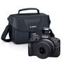 Canon EOS R100 Mirrorless Camera with RF-S18-45mm F4.5-6.3 is STM Lens, 24.1 Megapixel CMOS (APS-C) Sensor | Black with 200ES Camera Shoulder Bag view 1