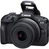 Canon EOS R100 Mirrorless Camera with RF-S18-45mm F4.5-6.3 is STM Lens, 24.1 Megapixel CMOS (APS-C) Sensor | Black with 200ES Camera Shoulder Bag view 3