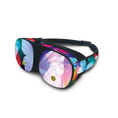 MightySkins Skin Compatible with HTC Vive Flow - Prismatic Butterflies | Protective, Durable, and Unique Vinyl Decal wrap Cover | Easy to Apply