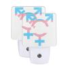 Qauirfe Transgender Symbol Pride Flag LGBT Night Light Set of 2 Home Decor view 1