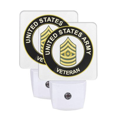 Qauirfe Command Sergeant Major Veteran Night Light Set of 2 Home Decor