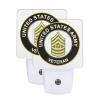 Qauirfe Command Sergeant Major Veteran Night Light Set of 2 Home Decor view 1