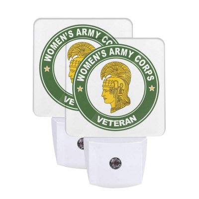 Qauirfe Womens Corps Veteran Night Light Set of 2 Home Decor